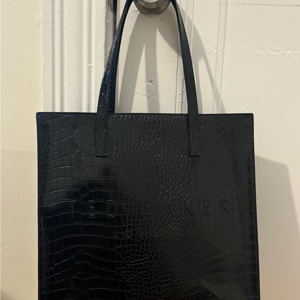 Ted Baker Midnight Croc-Embossed Tote